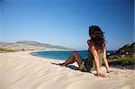 beach named Bolonia at Cadiz Andalusia in Spain