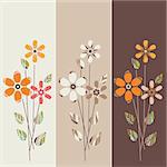 Vector illustration - seamless floral background