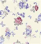 beautiful flower design design Seamless pattern with White background