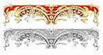 Ornament border vector