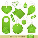 Vector set: tags - ECO, 11 items