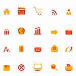 Various internet, web and e-commerce related icons