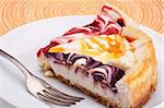 Cheesecake stuffed with lemon, peach, wild berry and strowberry.