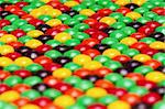 Background of colorful candies coated chocolate sweets