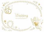 Wedding background with jewels composing a frame for your text