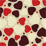 Hearts seamless Background. EPS 8 vector file included