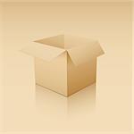 Cube-shaped Software Package Box. Vector illustration.