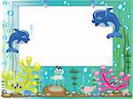 Sea frame with animals