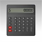 Business calculator. Vector illustration.