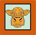 Cow card, paper poster