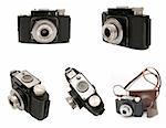 Old photographic cameras