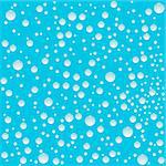 blue water drops background, abstract vector art illustration