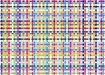 Multicolor abstract background of rattan mesh. Vector.