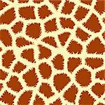 Seamless tiling animal print giraffe, vector illustration