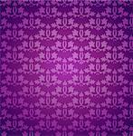 Seamless violet wallpaper pattern. Vector illustration background