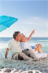 Mature couple on the beach