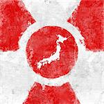 Icon symbol for the japan radioactivity emergency