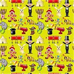 seamless circus pattern