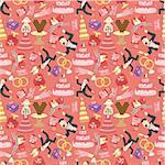 seamless wedding pattern