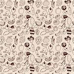 seamless vegetable pattern