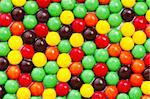 Background of colorful candies coated chocolate sweets