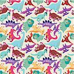 seamless dinosaur pattern