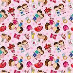 seamless love pattern