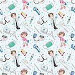 seamless doctor pattern