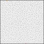 Vector illustration of perfect maze. EPS 8 vector file included