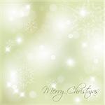 Vector Christmas background with white snowflakes and place for your text