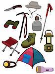 cartoon climb equipment icon