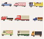 cartoon truck icon