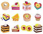 cartoon cake icon