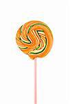 Colourful lollipop isolated on white background