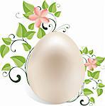 Floral  easter egg