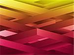 Vector - Red and Yellow abstract geometric lines background.