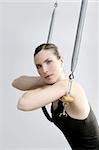 Cadillac trapeze pilates woman portrait fitness sport beautiful girl