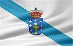 High resolution flag of Galicia