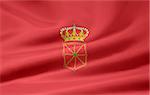 High resolution flag of Navarra