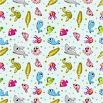 seamless fish pattern