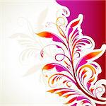 illustration of floral pattern on abstract background