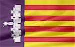 High resolution flag of Mallorca