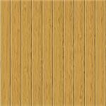 Natural wooden board fence, seamless vector background