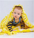 portrait of little boy looking at camera