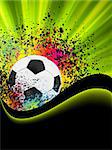 Soccer background with copyspace. EPS 8 vector file included