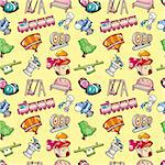 seamless playground pattern