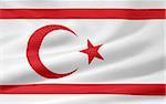 High resolution flag of Northern Cyprus