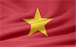 Old high resolution flag of Vietnam