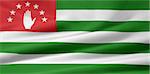 High resolution flag of the Republic of Abkhazia