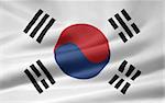 Old high resolution flag of South Korea
